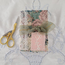 Load image into Gallery viewer, Vintage Fabric Mini Book / Handbound Journal (Floral Tapestry)
