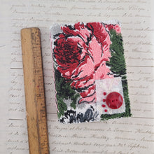 Load image into Gallery viewer, Vintage Fabric Mini Book / Handbound Journal (Rose Barkcloth)
