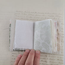 Load image into Gallery viewer, Vintage Fabric Mini Book / Handbound Journal (Rose Barkcloth)
