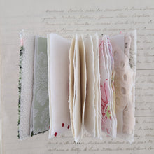 Load image into Gallery viewer, Vintage Fabric Mini Book / Handbound Journal (Rose Barkcloth)
