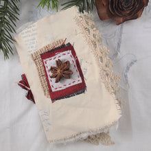 Load image into Gallery viewer, Mini Fabric Art Book - Christmas themed #1
