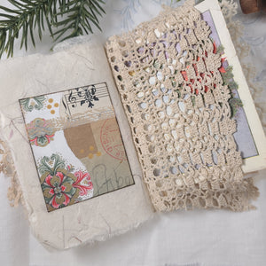 Mini Fabric Art Book - Christmas themed #1