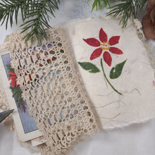 Load image into Gallery viewer, Mini Fabric Art Book - Christmas themed #1
