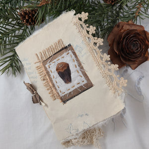 Mini Fabric Art Book - Christmas themed #3