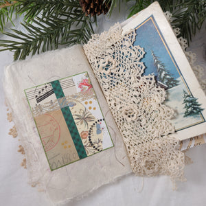 Mini Fabric Art Book - Christmas themed #3