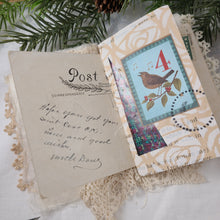 Load image into Gallery viewer, Mini Fabric Art Book - Christmas themed #3
