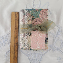 Load image into Gallery viewer, Vintage Fabric Mini Book / Handbound Journal (Floral Tapestry)
