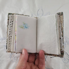 Load image into Gallery viewer, Vintage Fabric Mini Book / Handbound Journal (Floral Tapestry)
