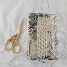 Load image into Gallery viewer, Vintage Fabric Mini Book / Handbound Journal (Floral Tapestry)
