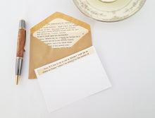 Load image into Gallery viewer, Recycled Book Stationery | Shakespeare Stationery
