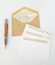 Load image into Gallery viewer, Recycled Book Stationery | Shakespeare Stationery
