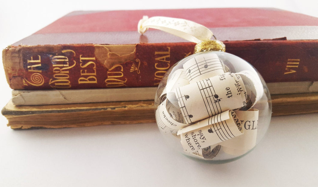 Vintage Music Ornament | Christmas Ornament