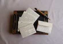 Load image into Gallery viewer, Recycled Book Stationery | Mini Notecards
