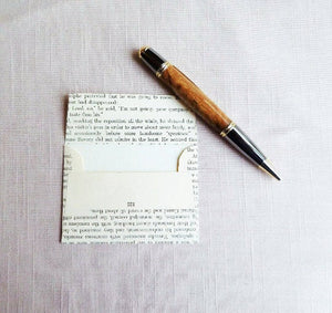 Recycled Book Stationery | Mini Notecards